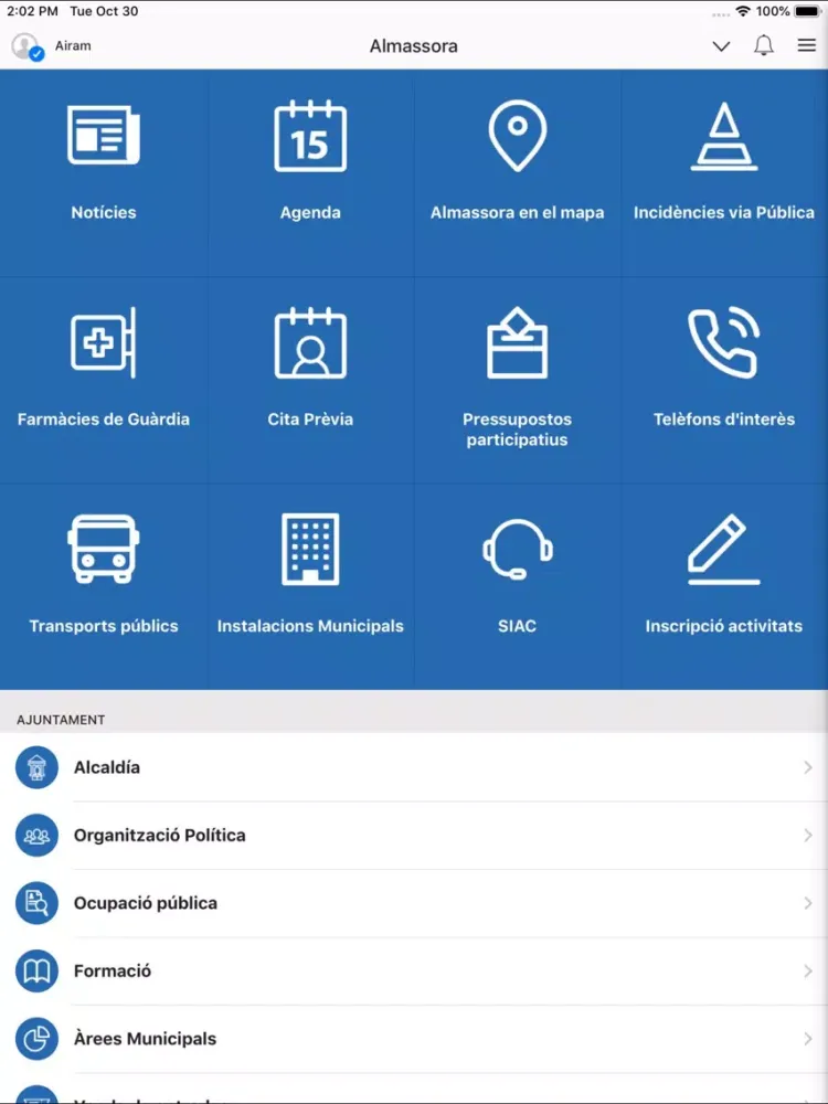 Almassora iPad  Ekran Görüntüleri