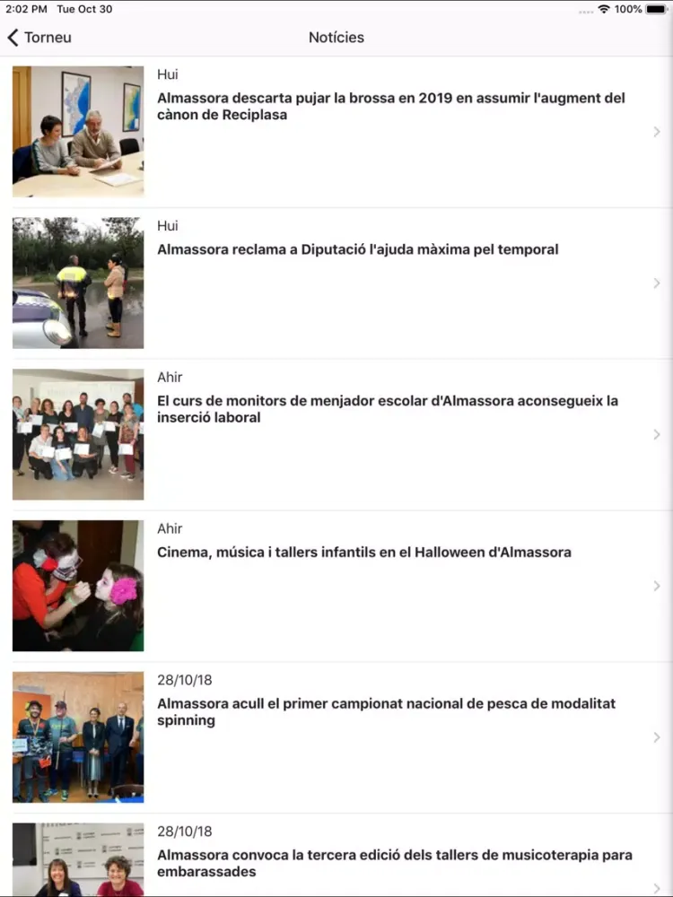 Almassora iPad  Ekran Görüntüleri