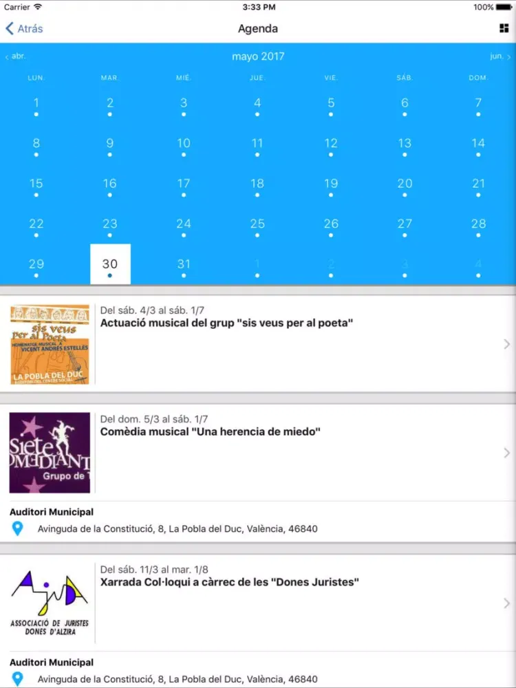 Captures d'écran de La Pobla del Duc iPad 
