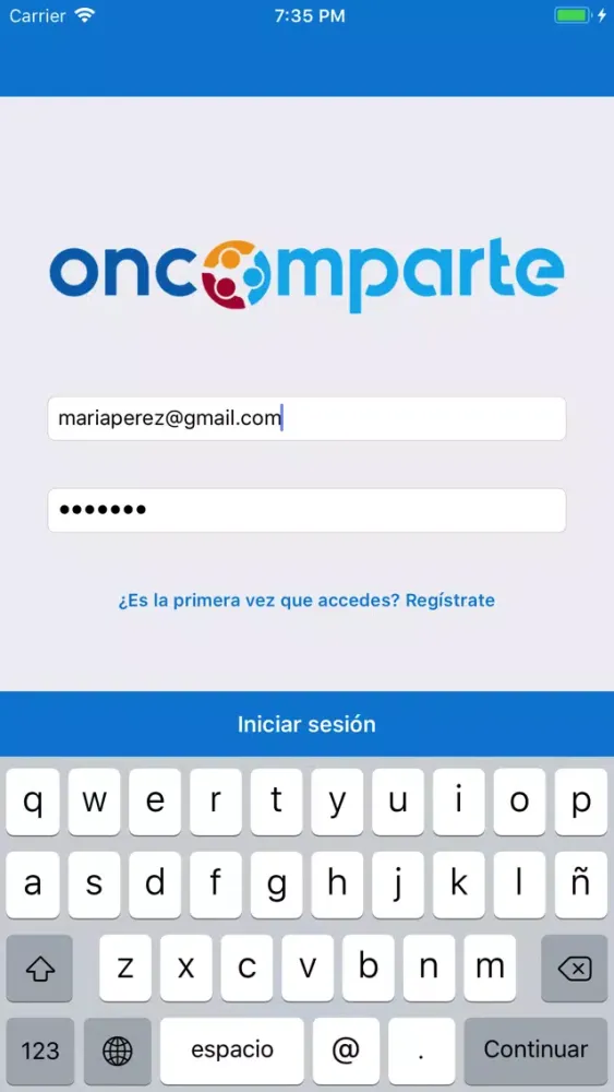 Oncomparte سکرین شاٹس