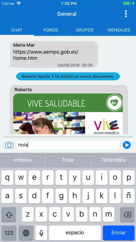 Oncomparte سکرین شاٹس