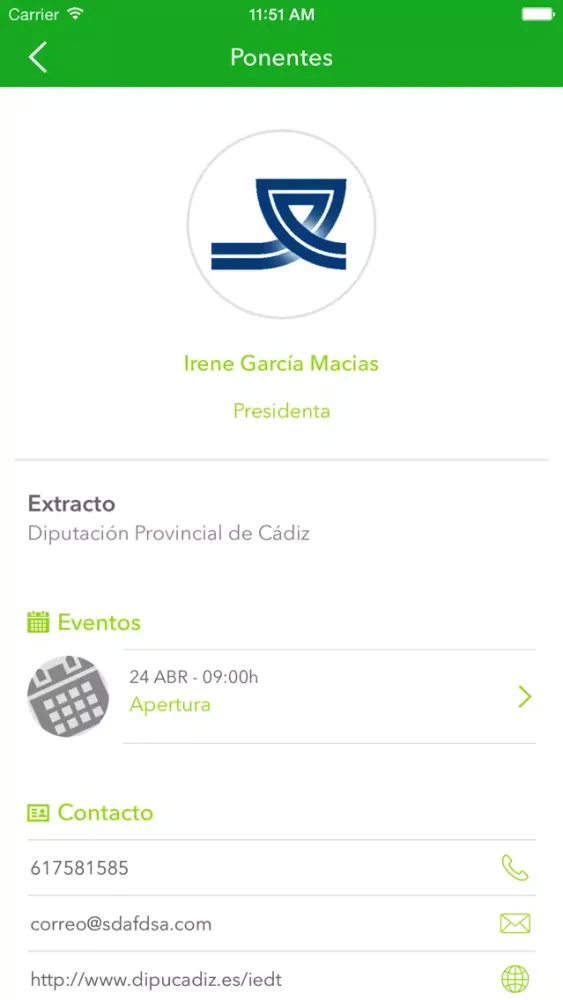 Zrzuty ekranu ENCUENTRO DUSI-ITI CÁDIZ