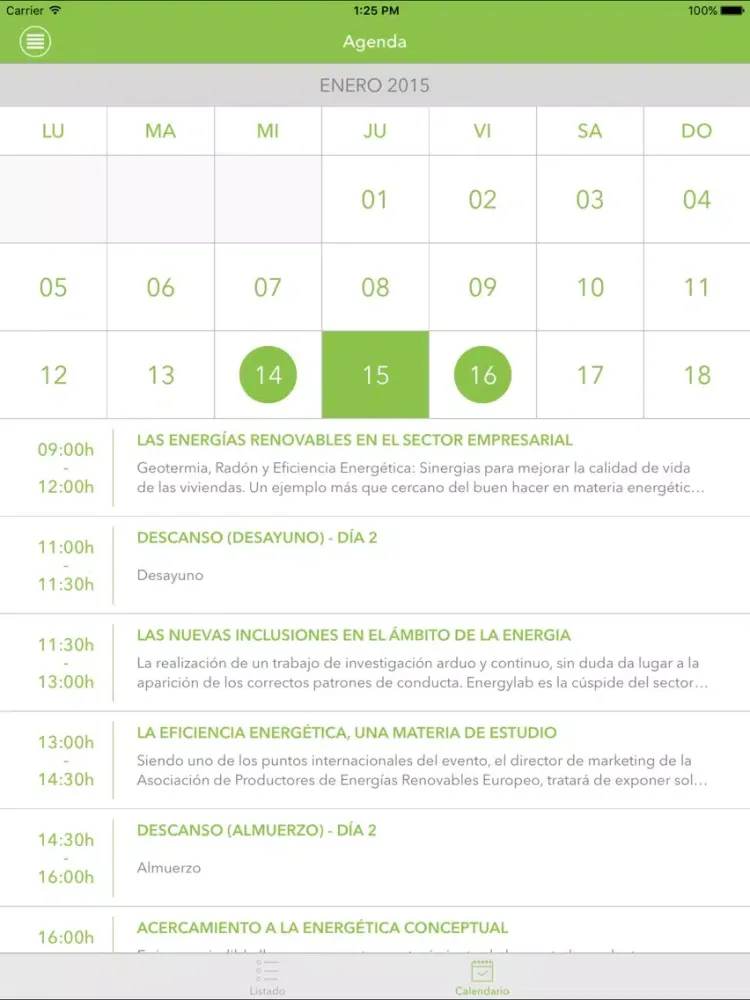 Capturas de tela do Energify - Eventum iPad 
