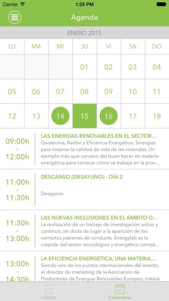 Capturas de tela do Energify - Eventum