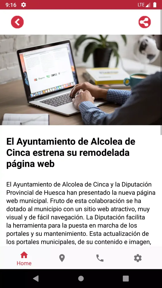 ภาพหน้าจอของ Ayuntamiento Alcolea de Cinca