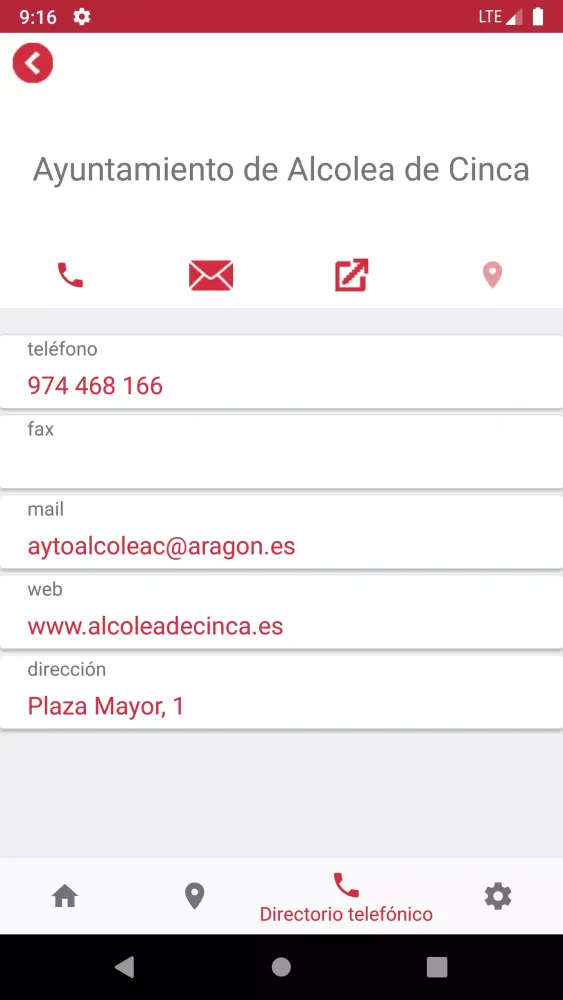 ภาพหน้าจอของ Ayuntamiento Alcolea de Cinca