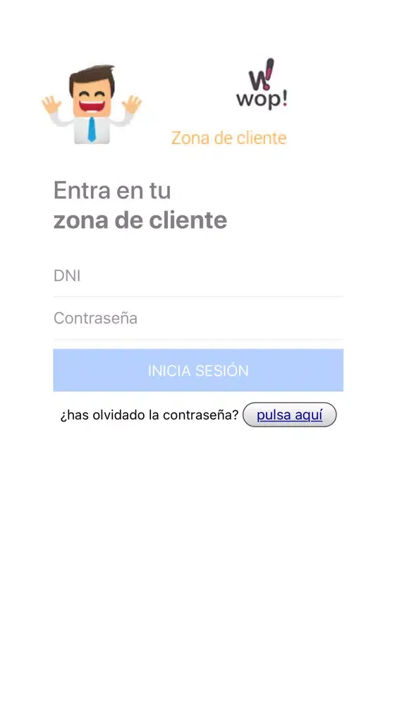 Capturas de tela do WOP móvil
