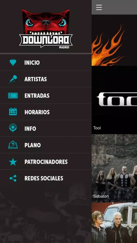 Tangkapan layar Download Festival Madrid 2019