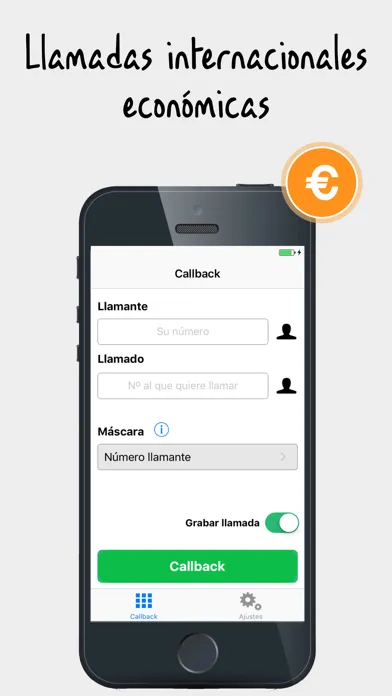 Captures d'écran de Callback Duocom – Sin Roaming