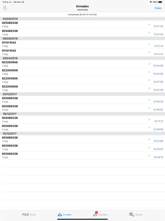 Fax Duocom - Enviar fax online iPad  スクリーンショット