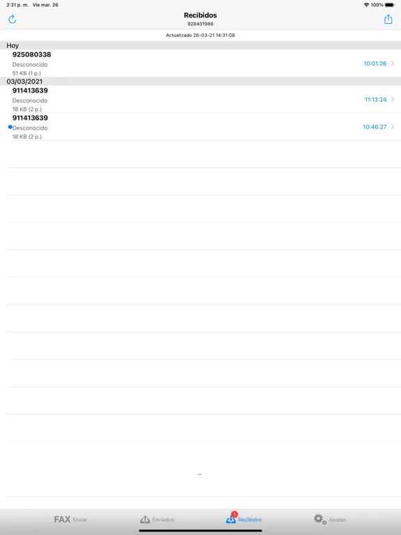 Fax Duocom - Enviar fax online iPad  スクリーンショット