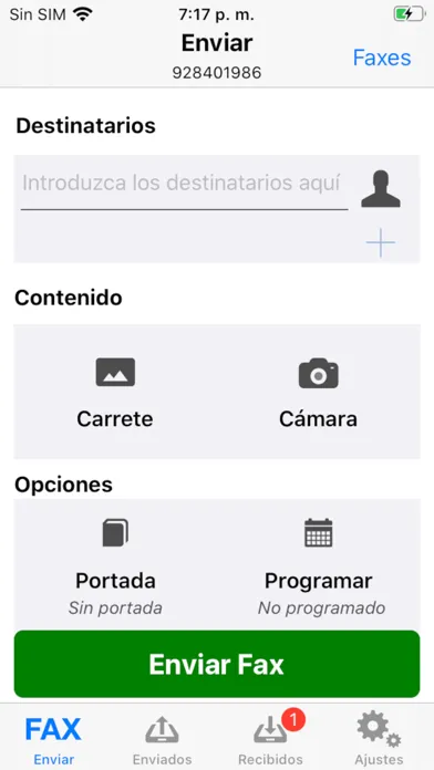 Fax Duocom - Enviar fax online スクリーンショット