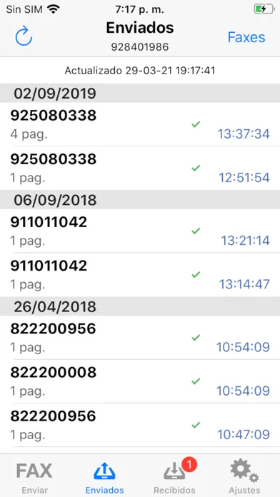 Fax Duocom - Enviar fax online スクリーンショット