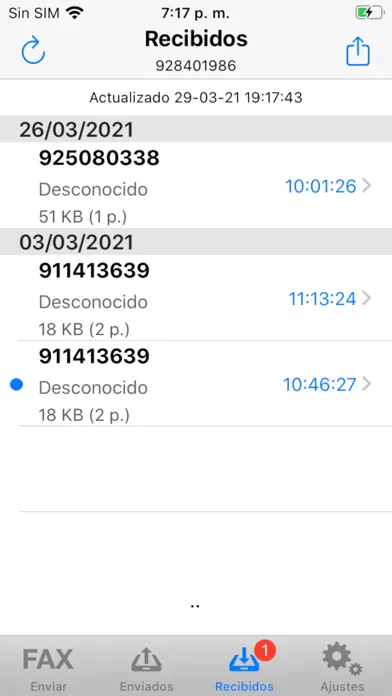 Fax Duocom - Enviar fax online スクリーンショット