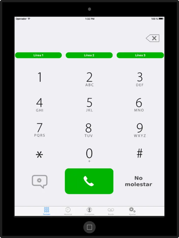 Capturas de pantalla de Voip Duocom - softphone SIP iPad 