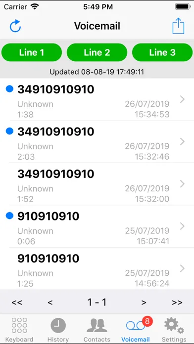 Capturas de pantalla de Voip Duocom - softphone SIP