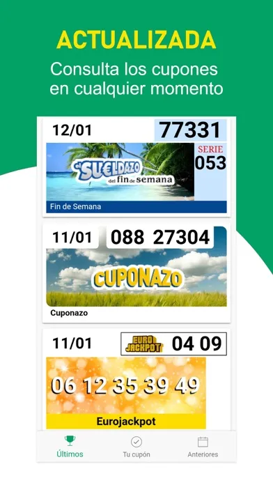 Escáner Cupón para la ONCE Screenshots