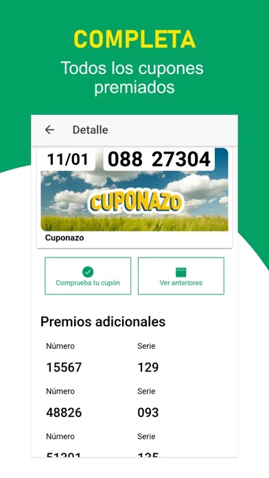 Escáner Cupón para la ONCE Screenshots