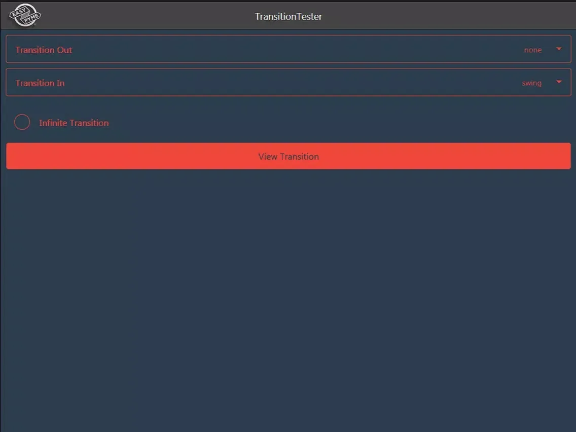 TransitionTester iPad 应用截图
