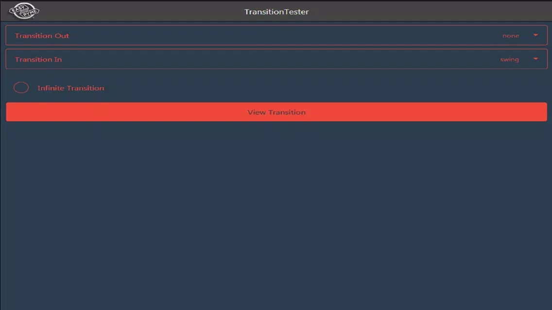 TransitionTester Screenshots
