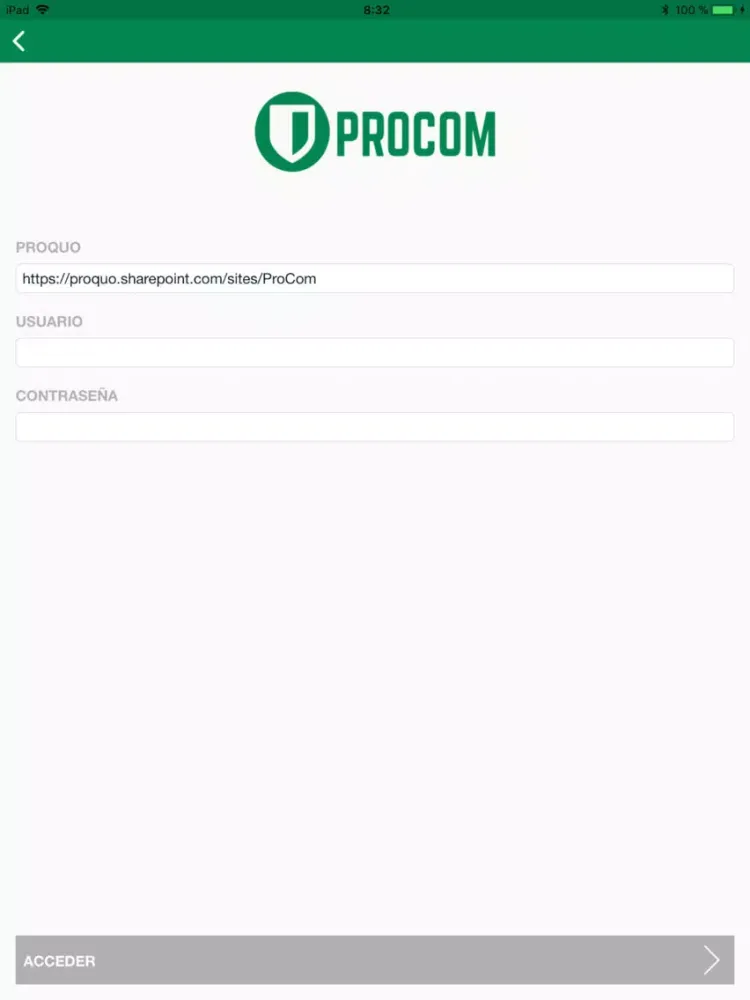 Capturas de pantalla de Procom iPad 