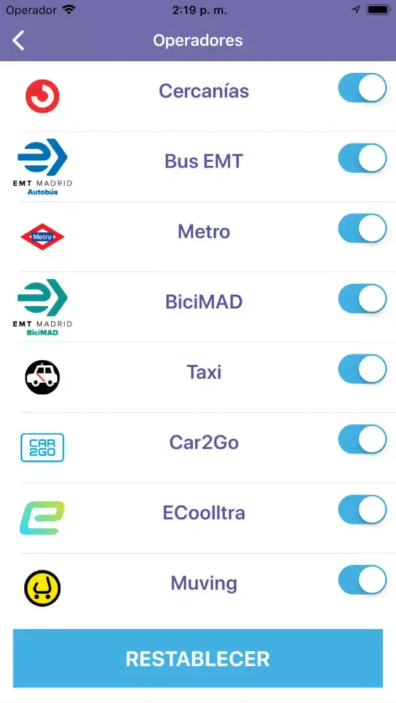 MaaS Madrid Screenshots