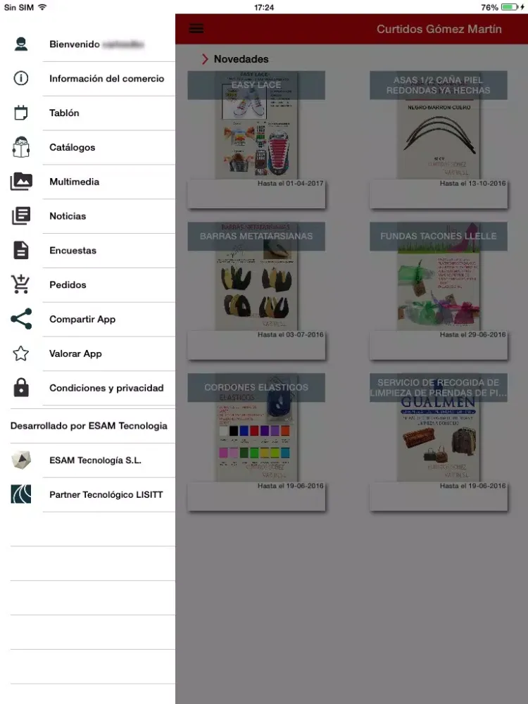 Curtidos Gómez Martín iPad 应用截图