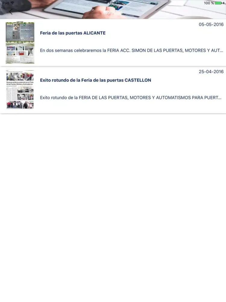 SG GRUPO iPad  Screenshots