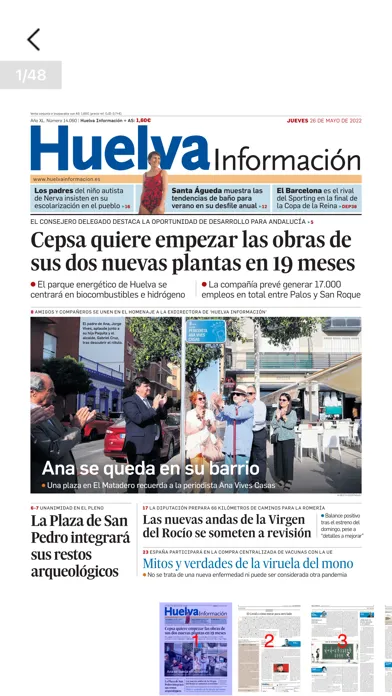 Capturas de tela do Huelva información