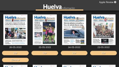 Capturas de tela do Huelva información