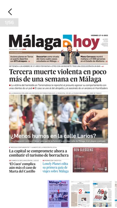 Capturas de pantalla de Málaga hoy