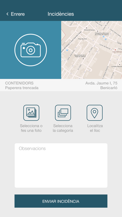 Tangkapan skrin Benicarló Connecta