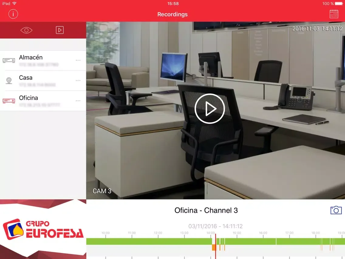 Capturas de pantalla de Eurofesa EasyView iPad 