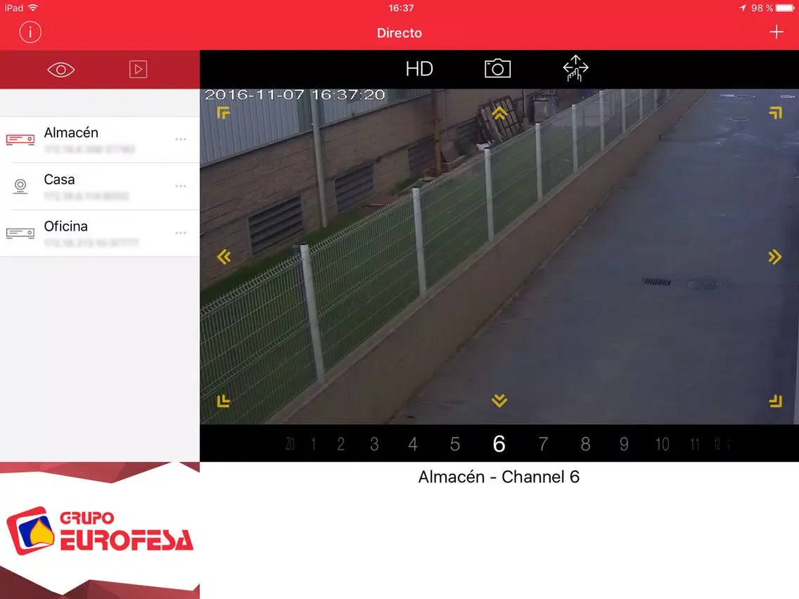 Capturas de pantalla de Eurofesa EasyView iPad 