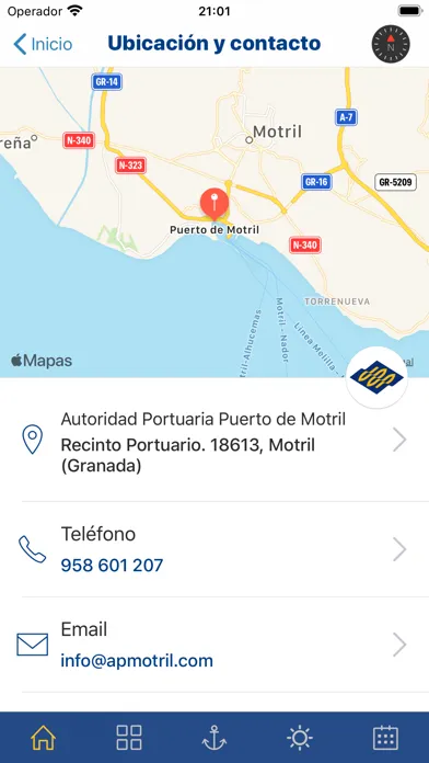 Tangkapan layar Puerto de Motril-Granada