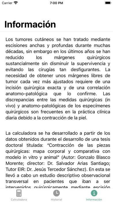 Calculadora Quirúrgica スクリーンショット