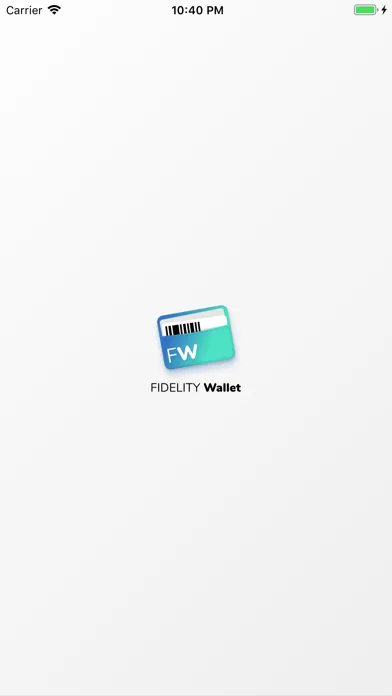 Capturas de tela do Fidelity Wallet
