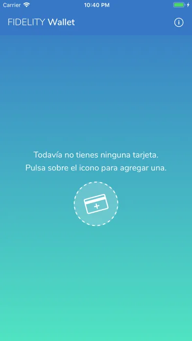 Capturas de tela do Fidelity Wallet