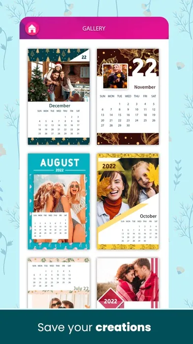 Create Custom Photo Calendars Screenshots