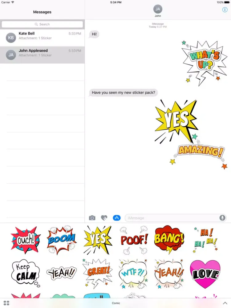 Capturas de pantalla de AMAZING Comic Style Balloons iPad 