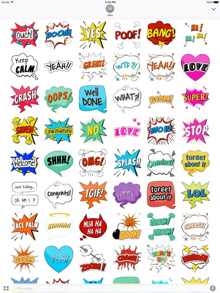 Capturas de pantalla de AMAZING Comic Style Balloons iPad 