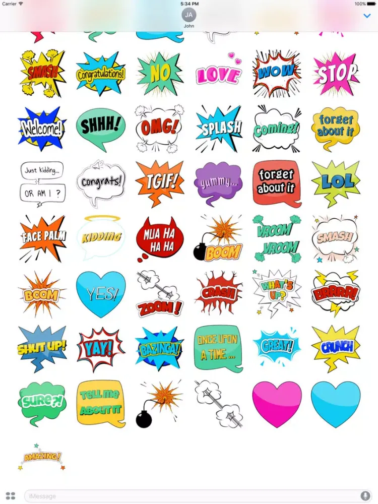 Capturas de pantalla de AMAZING Comic Style Balloons iPad 