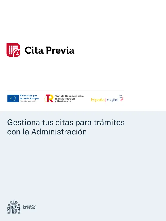 Cita Previa AGE iPad 应用截图