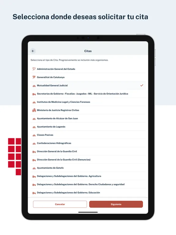 Cita Previa AGE iPad 应用截图
