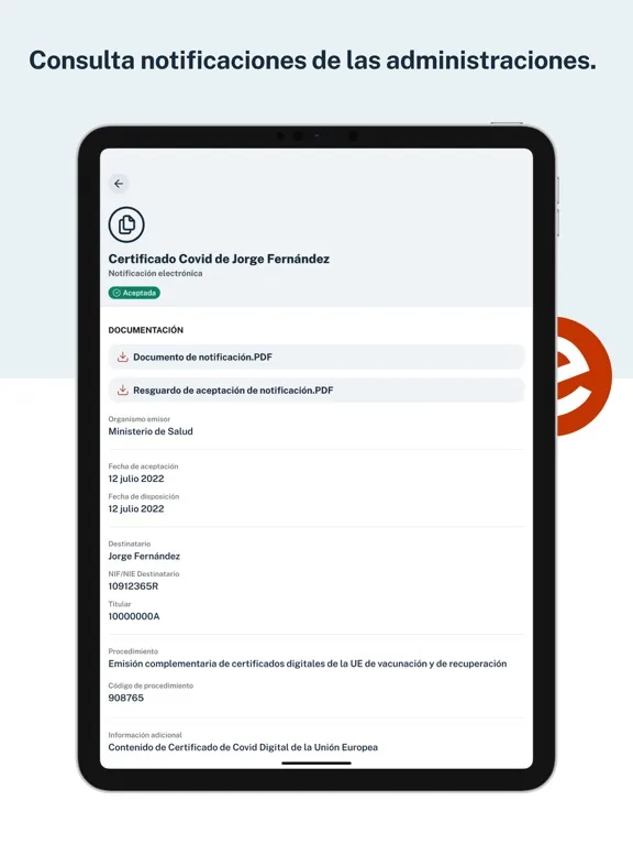 Notifica App iPad  Screenshots