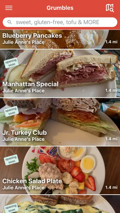 Grumbles - Food Screenshots