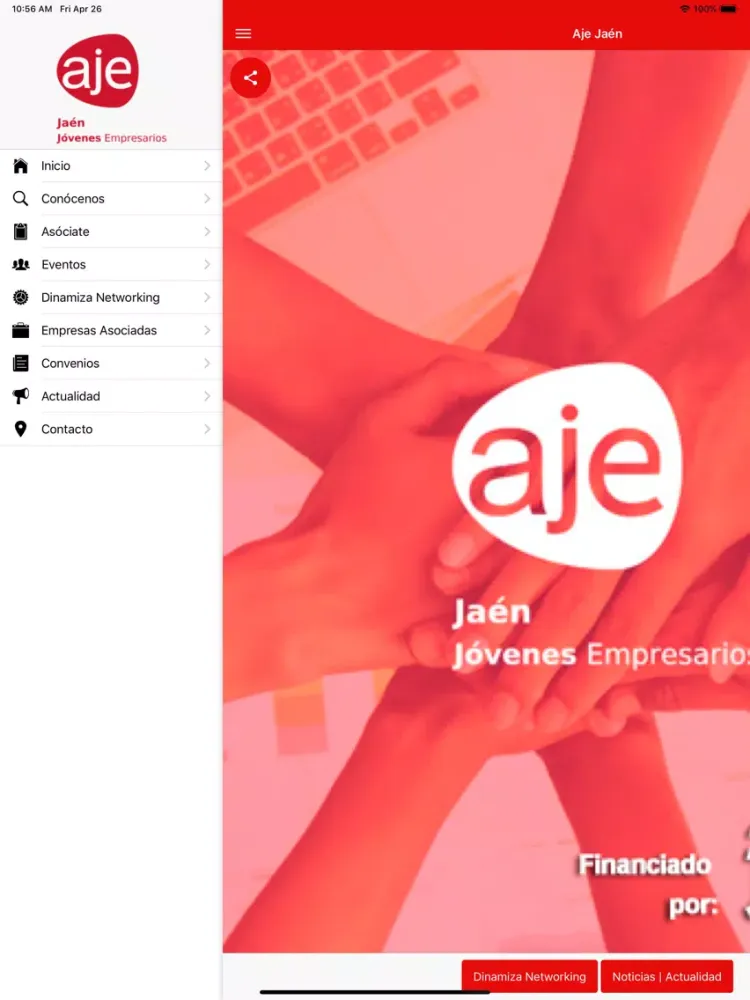 Tangkapan skrin AJE Jaen iPad 