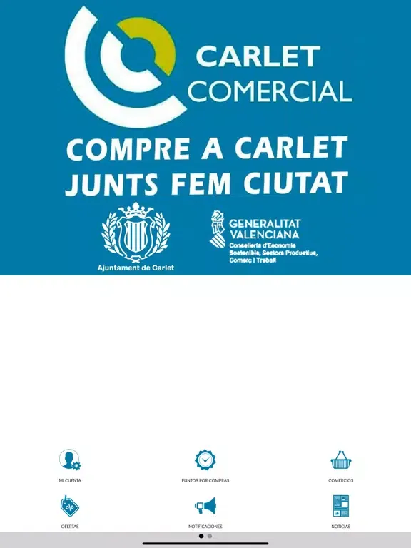 Tangkapan skrin Carlet Comercial iPad 