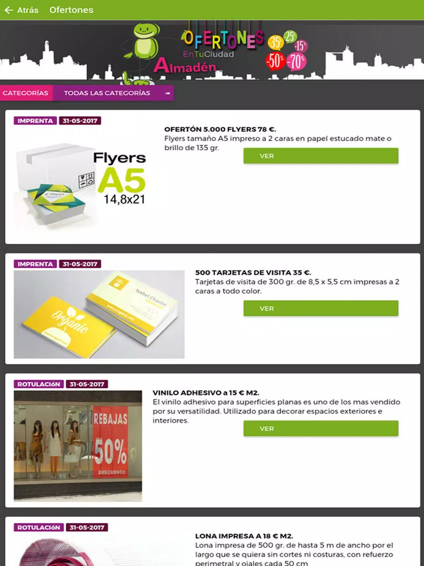Almadén Ofertones iPad  Ekran Görüntüleri
