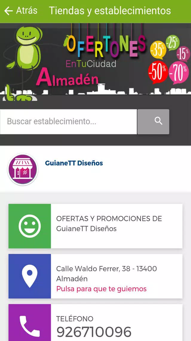 Almadén Ofertones Ekran Görüntüleri